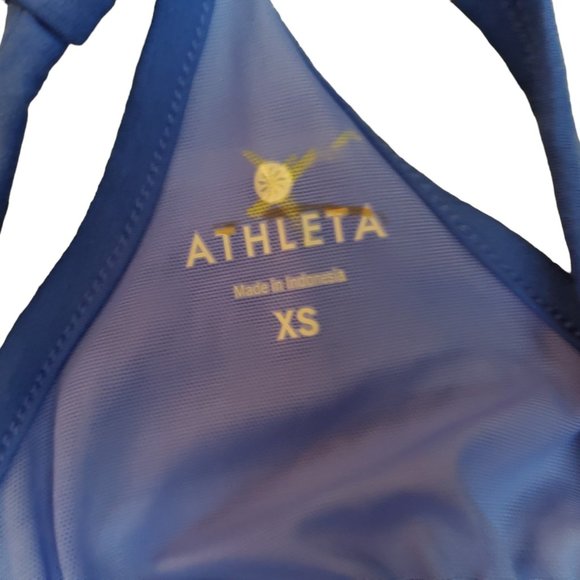 NWT Athleta XS 439149 Cressida Stripe Midi Blue White Shelf Bra Dress A18 - Picture 5 of 10